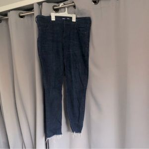 Old Navy Jeans, ripped ends dark wash, size 14